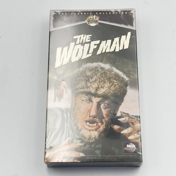 NEW SEALED The Wolf Man VHS 1991 Classic Universal Studios Monsters Collection - Picture 1 of 4